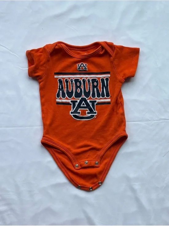 Auburn Baby Onesie 3–6M – Orange Football Game Day Outfit - Picture 1 of 1